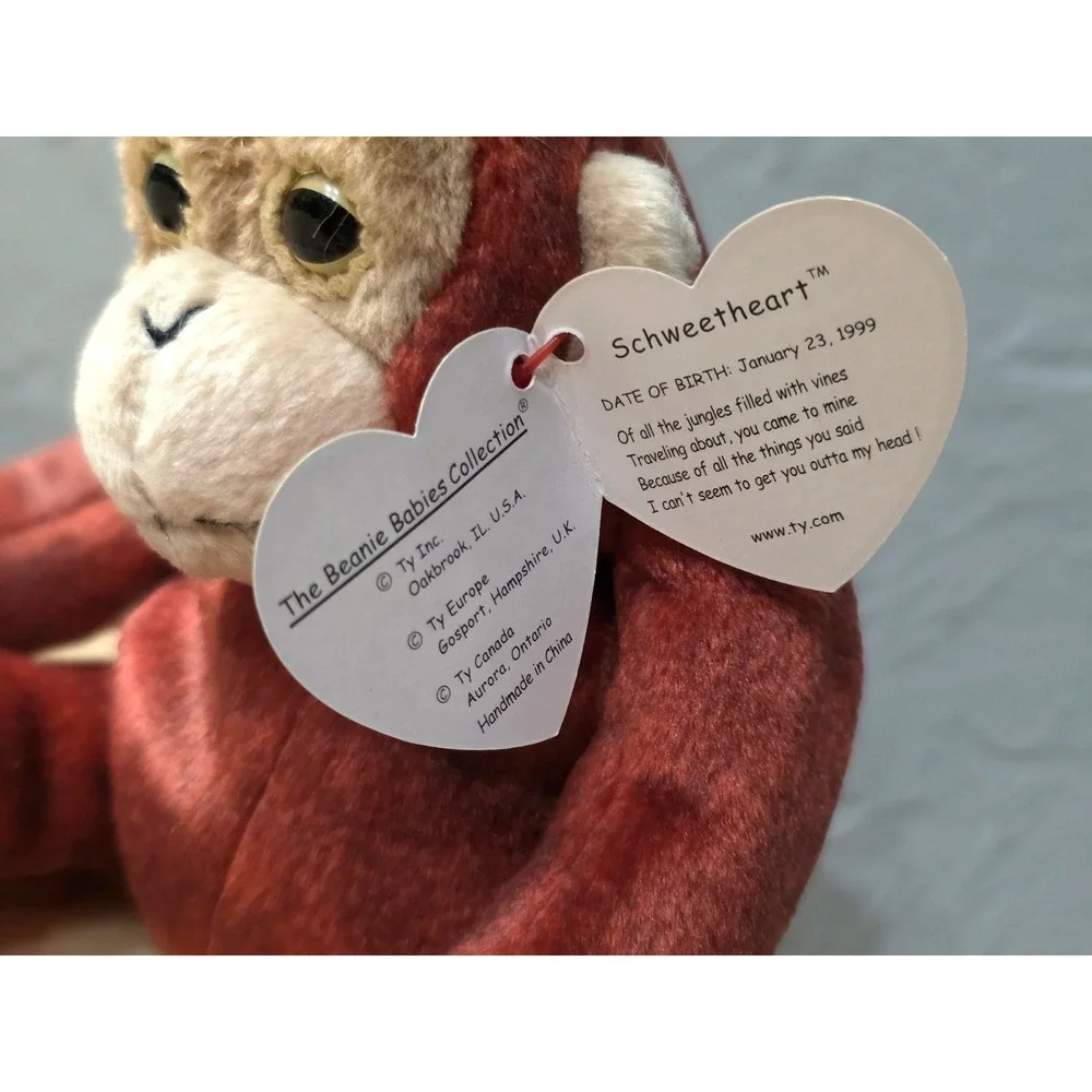 TY Beanie Baby SCHWEETHEART Rare with‎ Errors 1999
